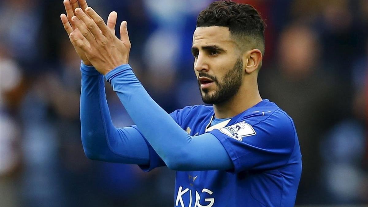 Mahrez, con la camiseta del Leicester, esta pasada temporada