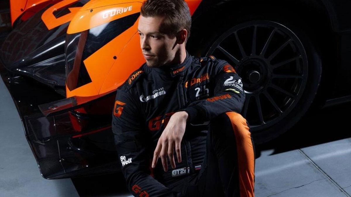 Daniil Kvyat, en su presentación como piloto del G-Drive para el WEC 2022