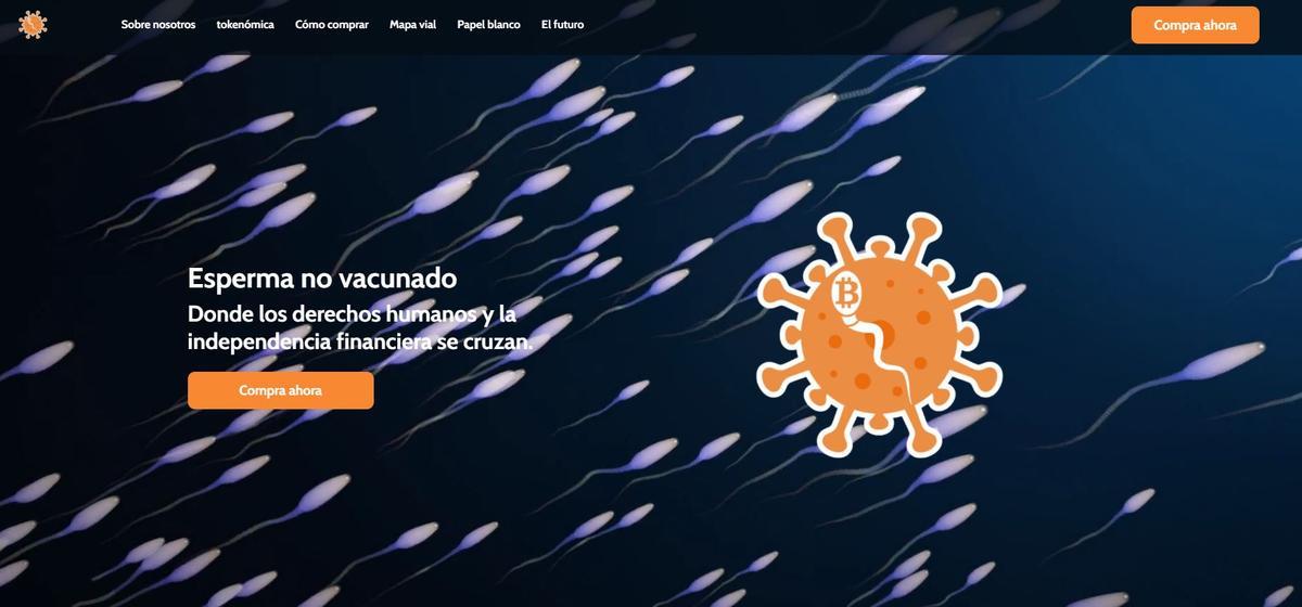 La página principal de la web del proyecto