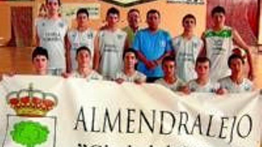 El equipo infantil de la Escuela Municipal del baloncesto almendralejo, subcampeón de liga