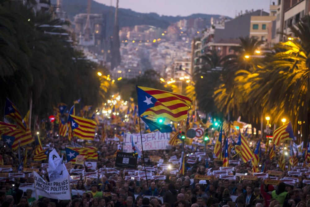 La manifestació de l''11 de novembre a Barcelona