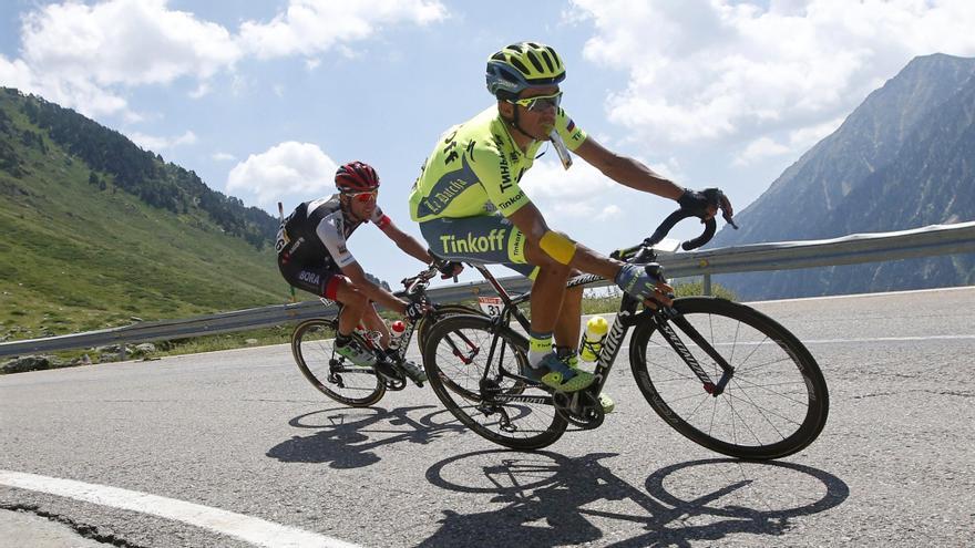 Alberto Contador, en la etapa onde abandona el Tour de Francia en 2016.