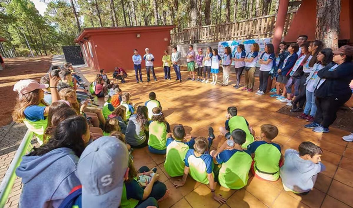 Imagen de archivo de una actividad de niños con diabetes en el Campamento insular de La Esperanza.