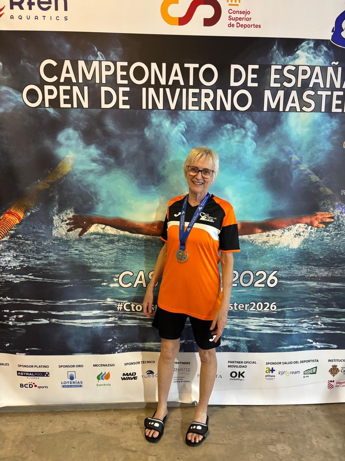Tere Savall, subcampeona nacional máster