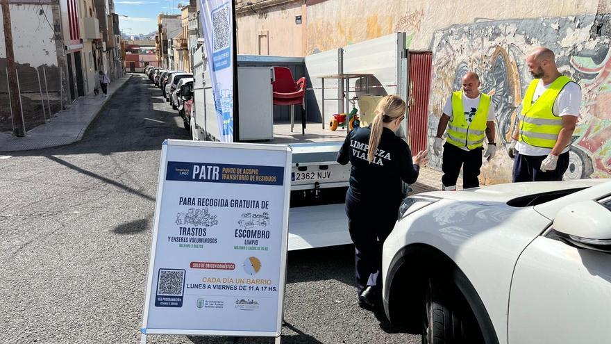 Punto de acopio transitorio del Servicio Municipal de Limpieza