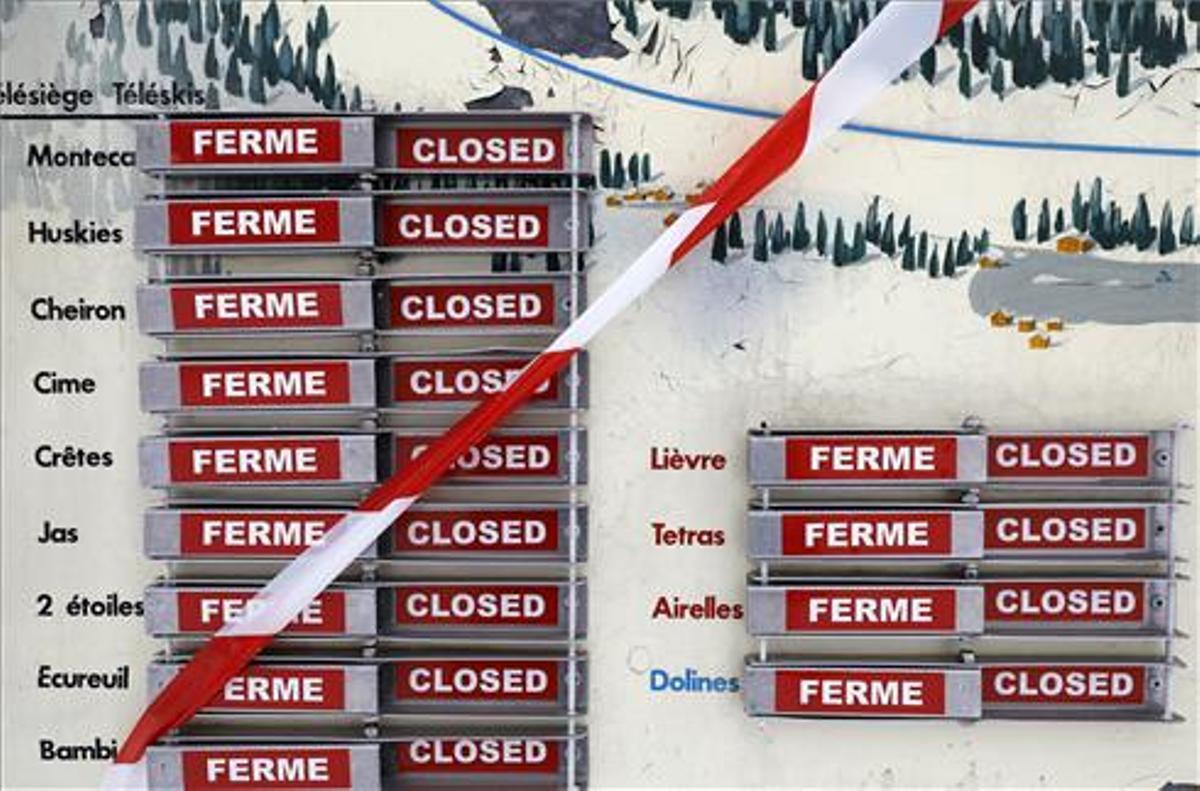 El Govern francès manté tancades les estacions d’esquí