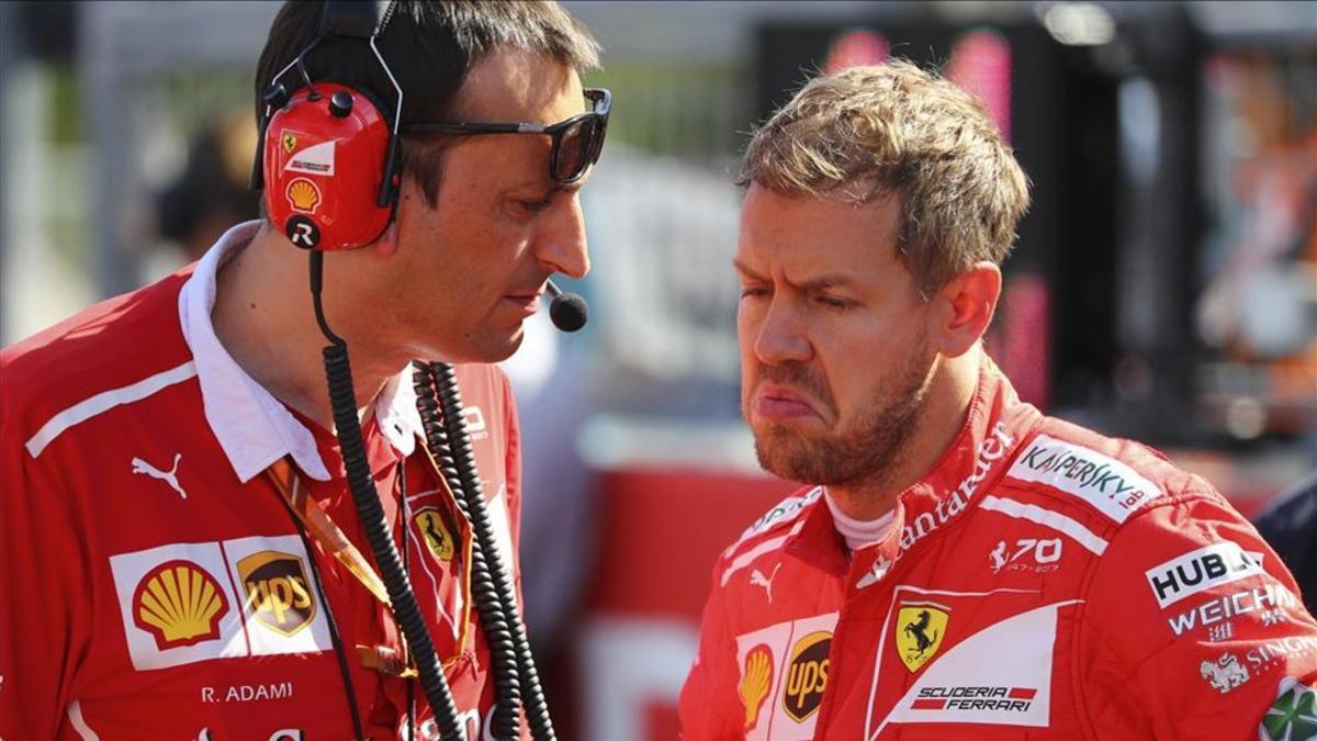 Vettel, destrozado en Japón
