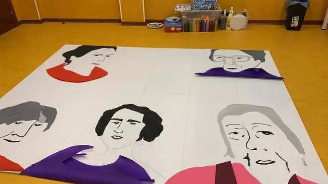 "Pegadas de igualdade": Os centros educativos de Vigo sumáronse á reivindicación do 8 de marzo