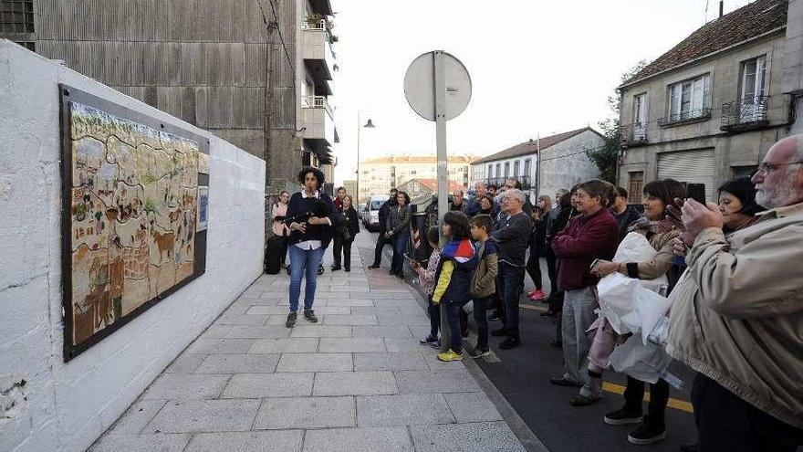 El mural dedicado a Toño Paz fue descubierto ayer por la tarde. // Bernabé/Javier Lalín