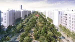Recreación del aspecto que tendrá la futura Gran Vía del Sureste de Madrid.