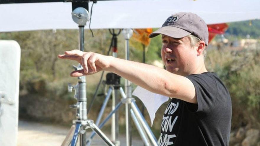 El director de cine Andy Edwards durante el rodaje de ´Ibiza Undead´