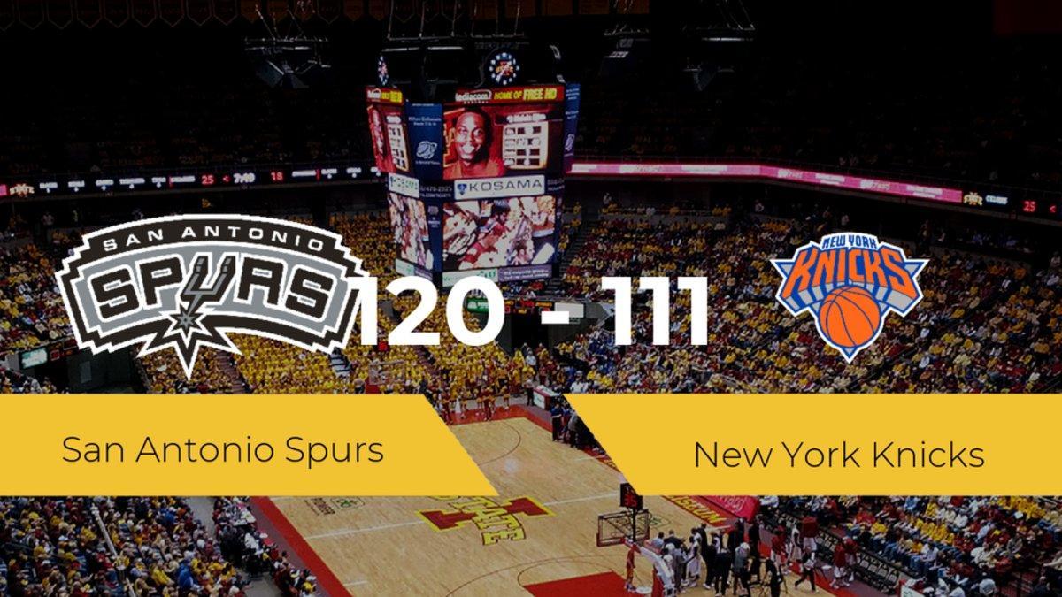 San Antonio Spurs gana su primer choque de la NBA ante New York Knicks por 120-111