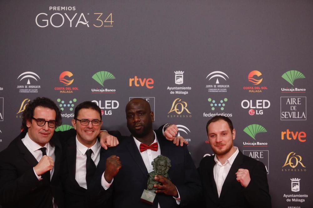 Los ganadores de los Goya 2020.