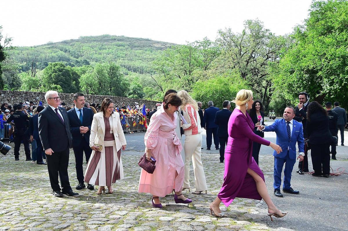 Fotogalería | La llegada del Rey de España, Felipe VI, al Monasterio de Yuste, en imágenes
