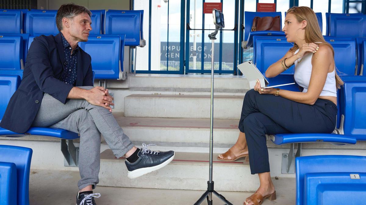 Marc Vivés, durante la entrevista con SPORT