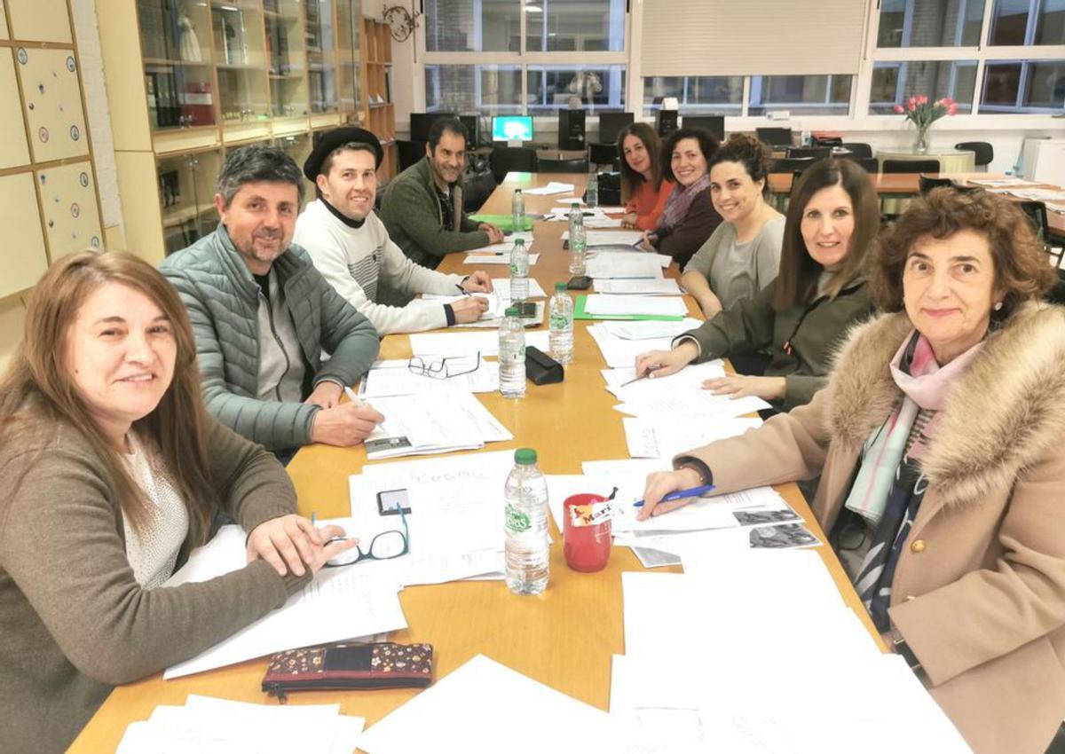 El jurado, durante sus deliberaciones.