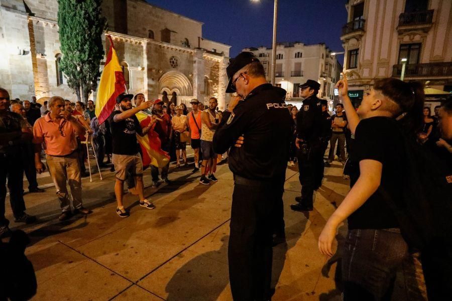 Enfrentamientos en la concentración de Zamora