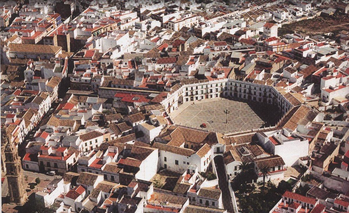Vista aérea de la plaza de San José.