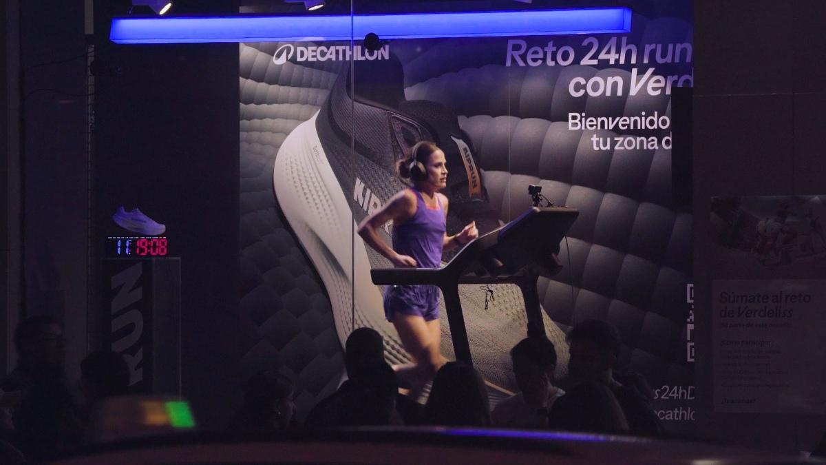 Verdeliss, durante su reto en Madrid