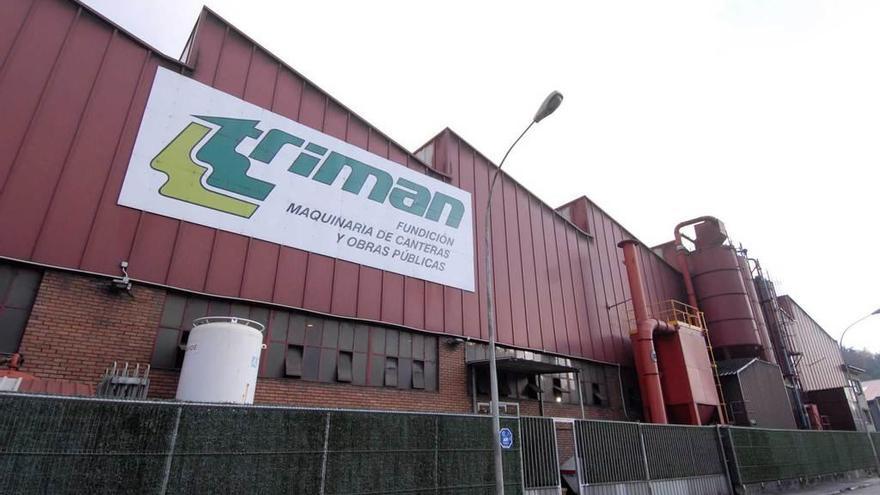 La planta de Triman Minerals en el polígono de Vega de Arriba, en Mieres.