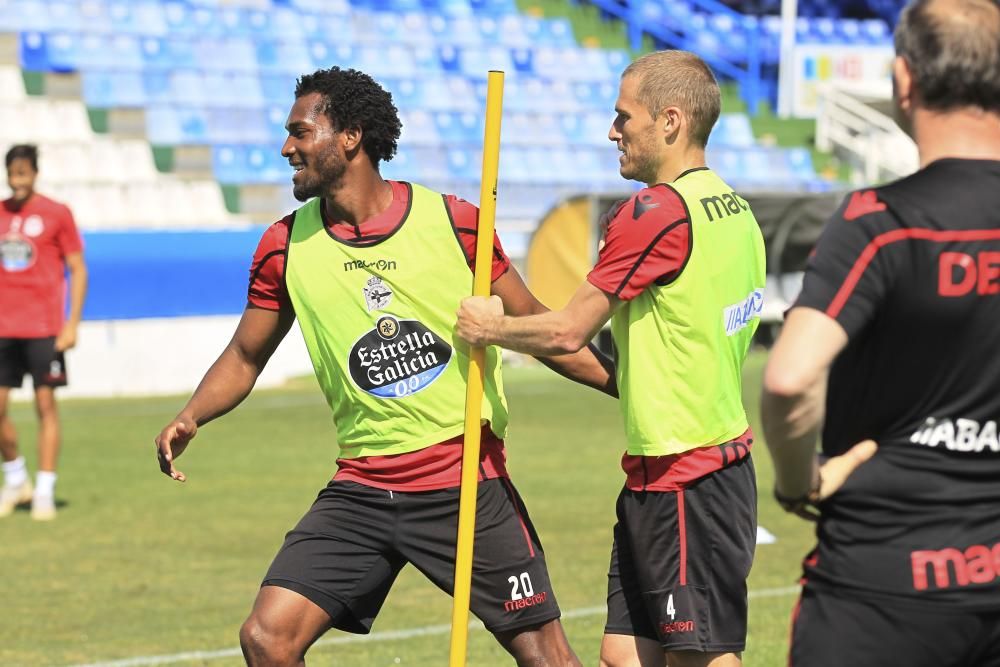 El Dépor prepara en Benidorm el partido del Elche