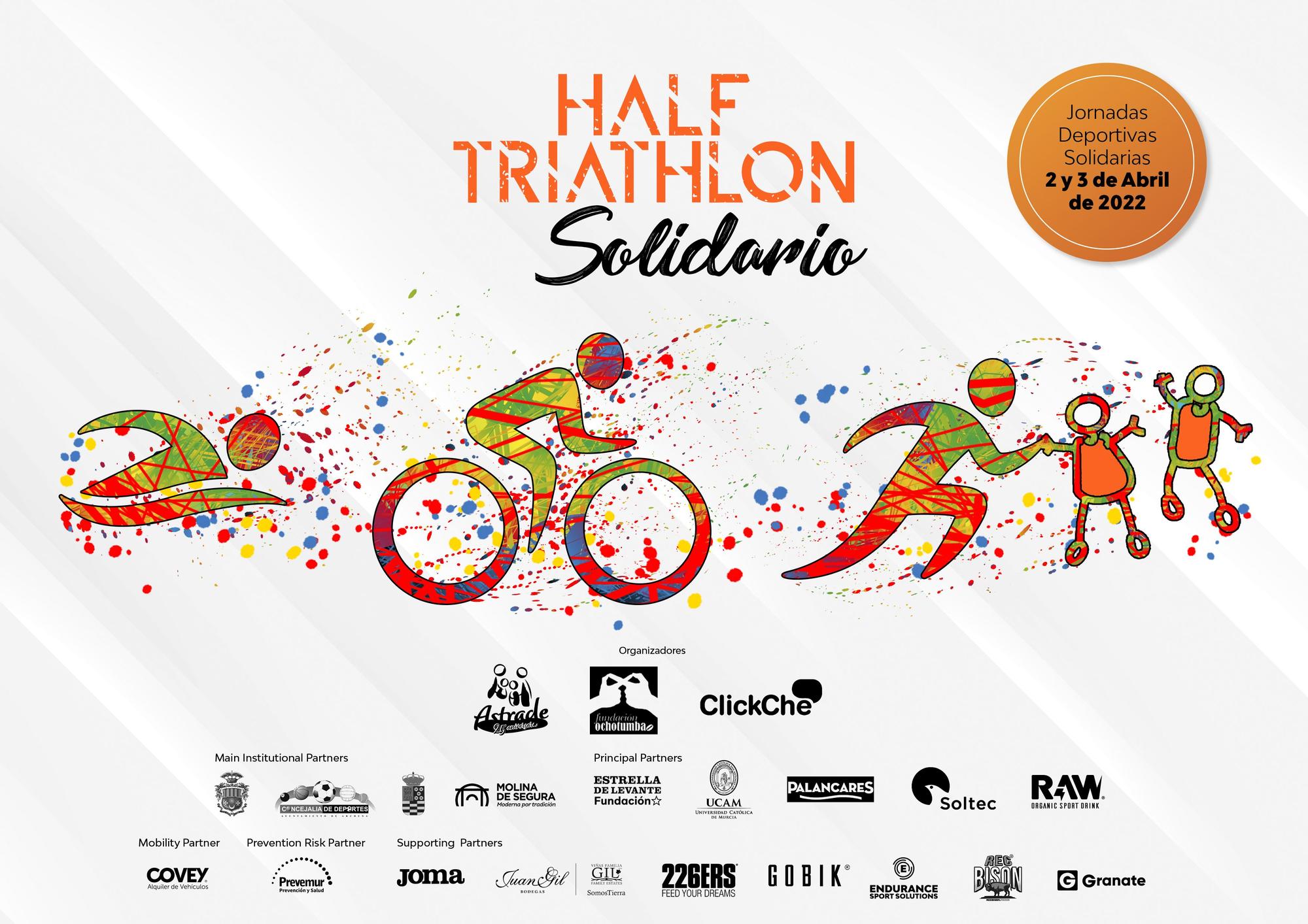 Cartel Half Triathlon Solidario