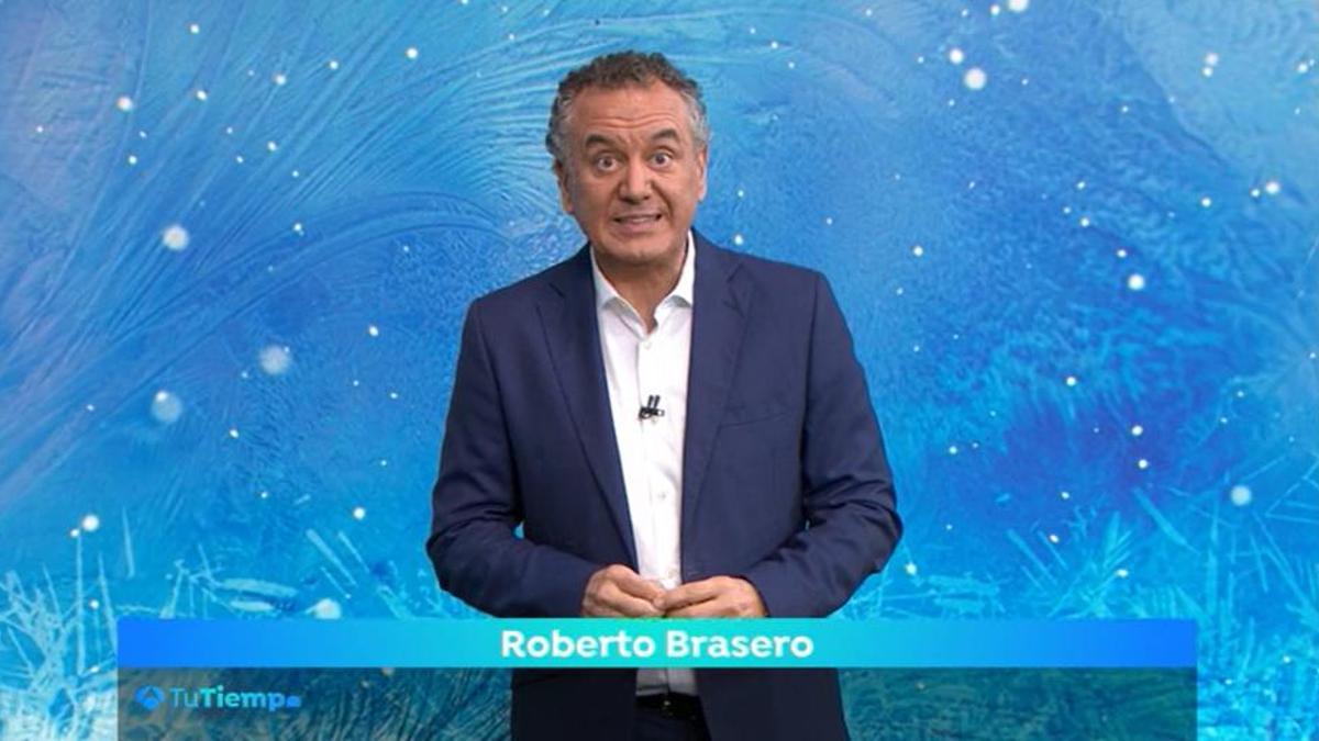 El meteorólogo Roberto Brasero en el programa Tu Tiempo de Antena 3