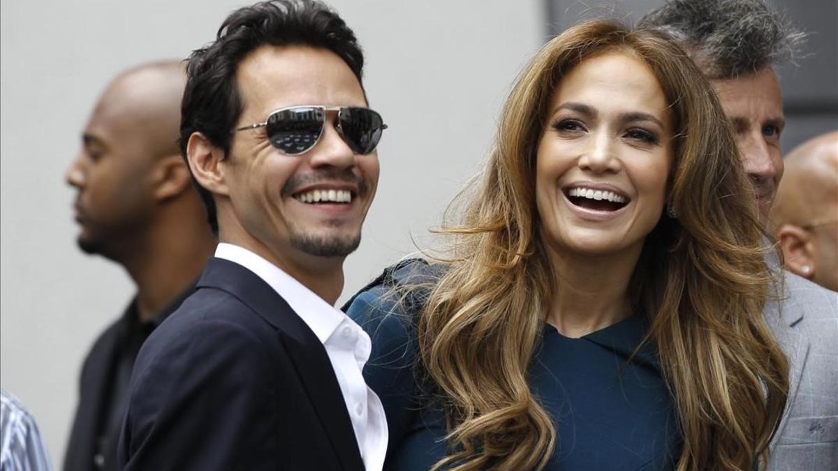 Jennifer Lopez y Marc Anthony, juntos en el 2011, en Los Ángeles.