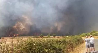 Agolada se suma a la oleada de incendios en Galicia