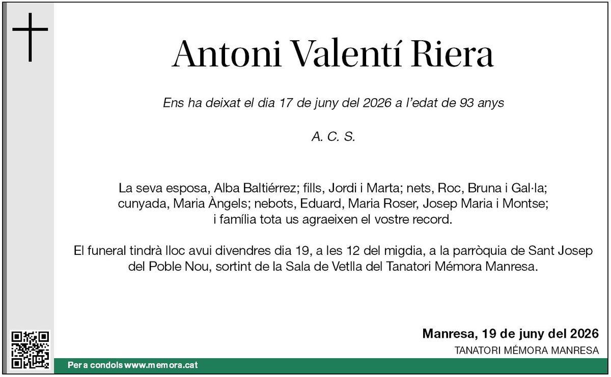 Antoni Valentí Riera