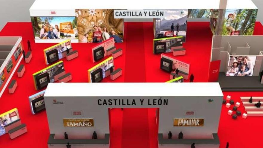 Aspecto del stand de la Junta de Castilla y León.