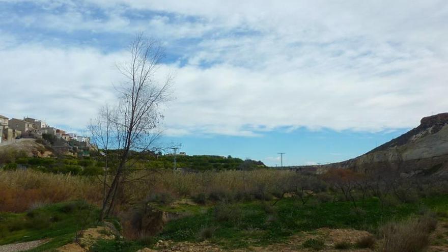 Vista de los terrenos de la Puebla de Mula.