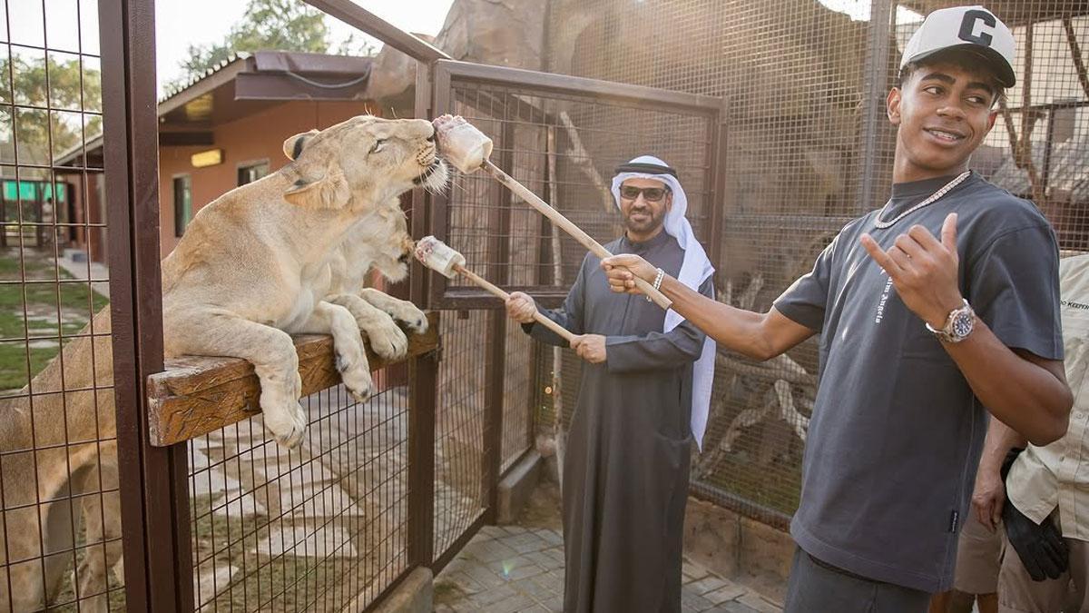 Las 'salvajes' vacaciones de Lamine Yamal en Dubai