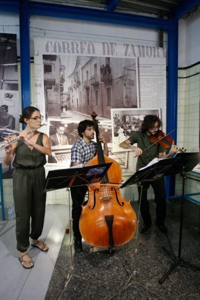 Concierto de Vandalia Trío en la exposición