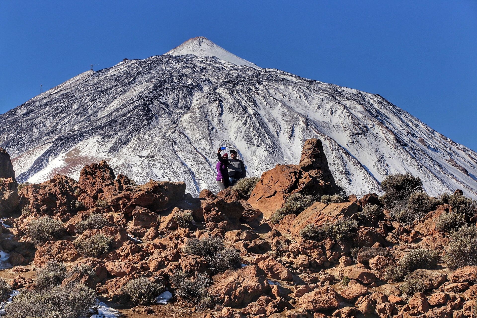 Jornada de nieve en El Teide