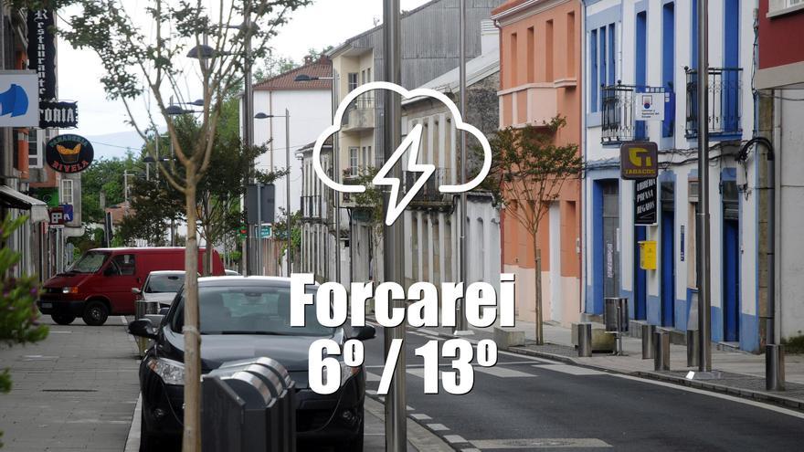 El tiempo en Forcarei: previsión meteorológica para hoy, jueves 25 de abril