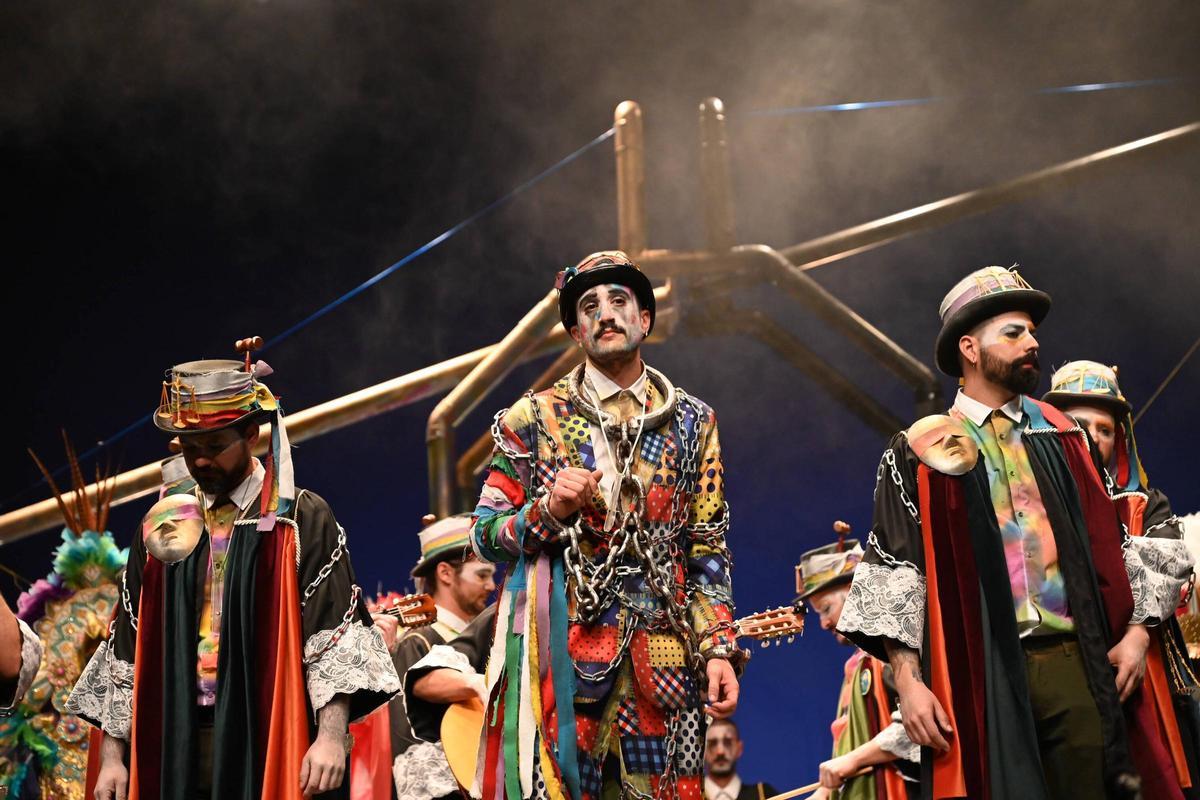 La murga en su debut del año pasado.