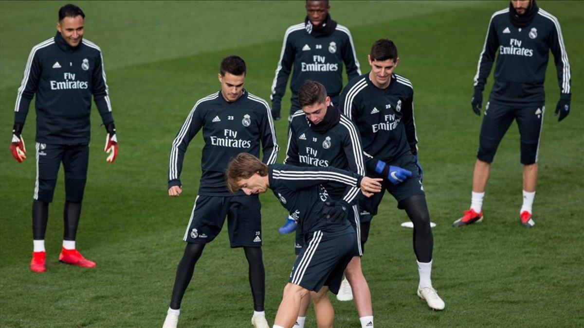 Clima crispado en el entrenamiento del Real Madrid
