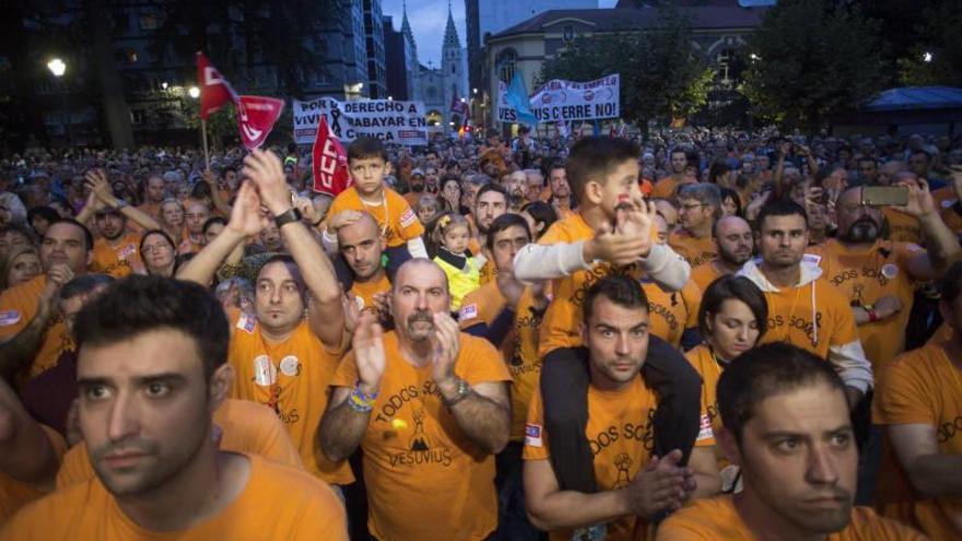 Manifestación celebrada en Langreo en 2019.