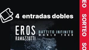 El Periódico sortea en su cuenta de Instagram 4 entradas dobles para concierto de Eros Ramazzotti en Barcelona