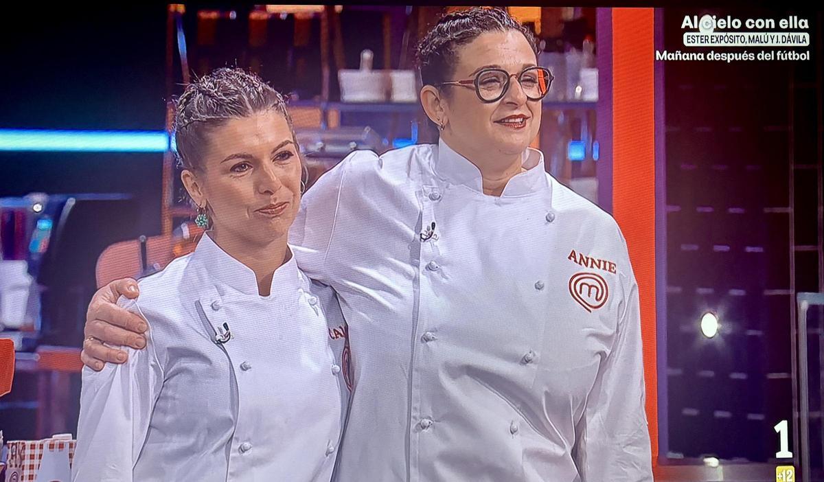 Camilla y Annie, durante el dueño final de 'Masterchef'.