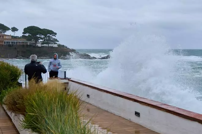 Les imatges del temporal a les comarques gironines
