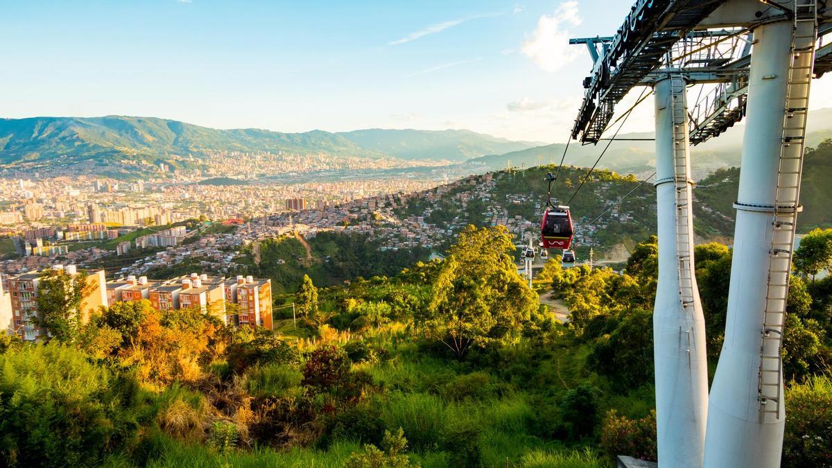 Metro de Cable en Medellín, Colombia.