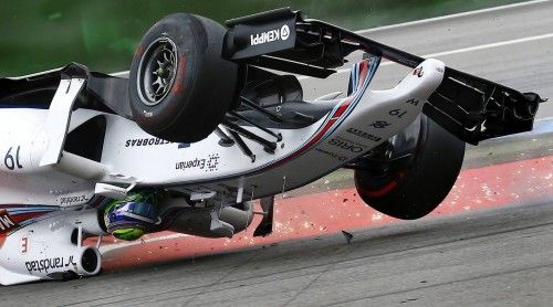 Espectacular accidente de Massa en el GP de Alemania