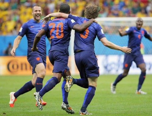 Brasil - Holanda, en imágenes