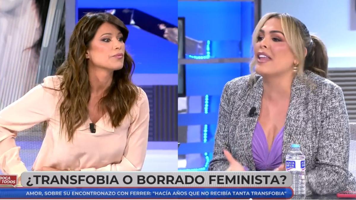 Sonia Ferrer y Amor Romeira, enfrentadas en el programa 'En boca de todos'