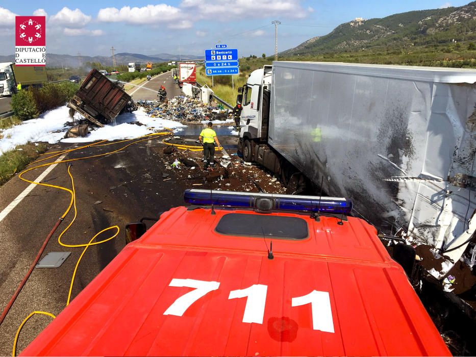 Accidente múltiple en la AP7