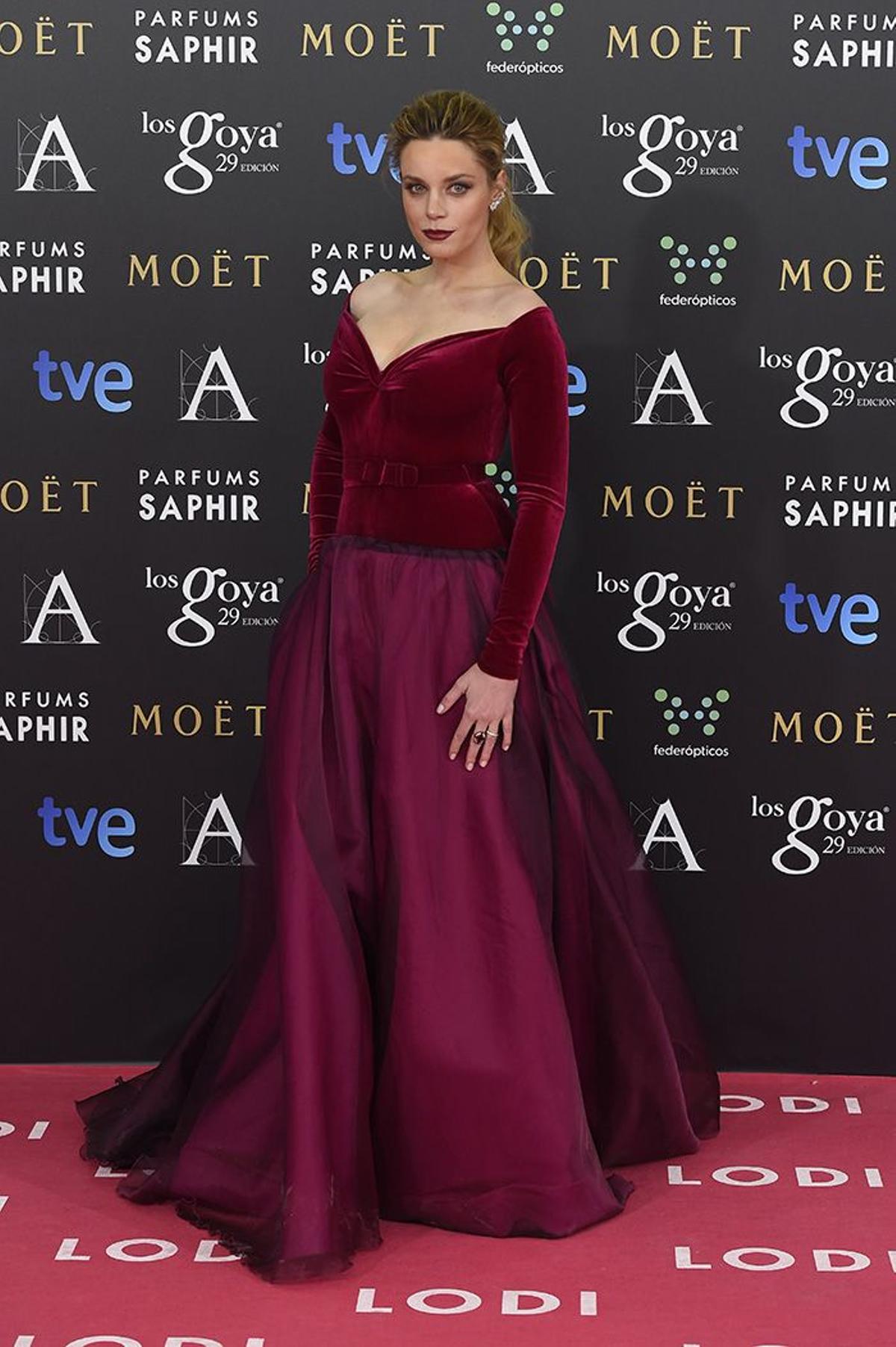 Premios Goya 2015 mejor y peor vestidas: Carolina Bang