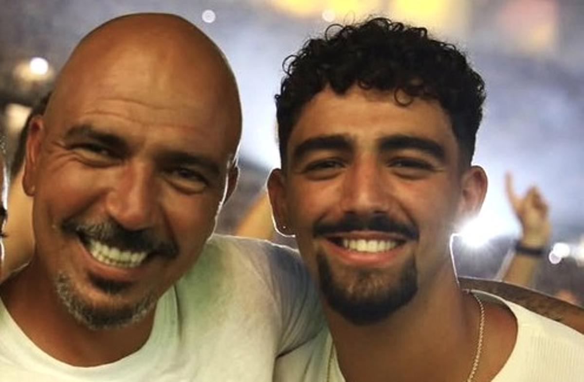 El excéltico Haim Revivo con su hijo Roy, que acaba de fichar por el Elche.