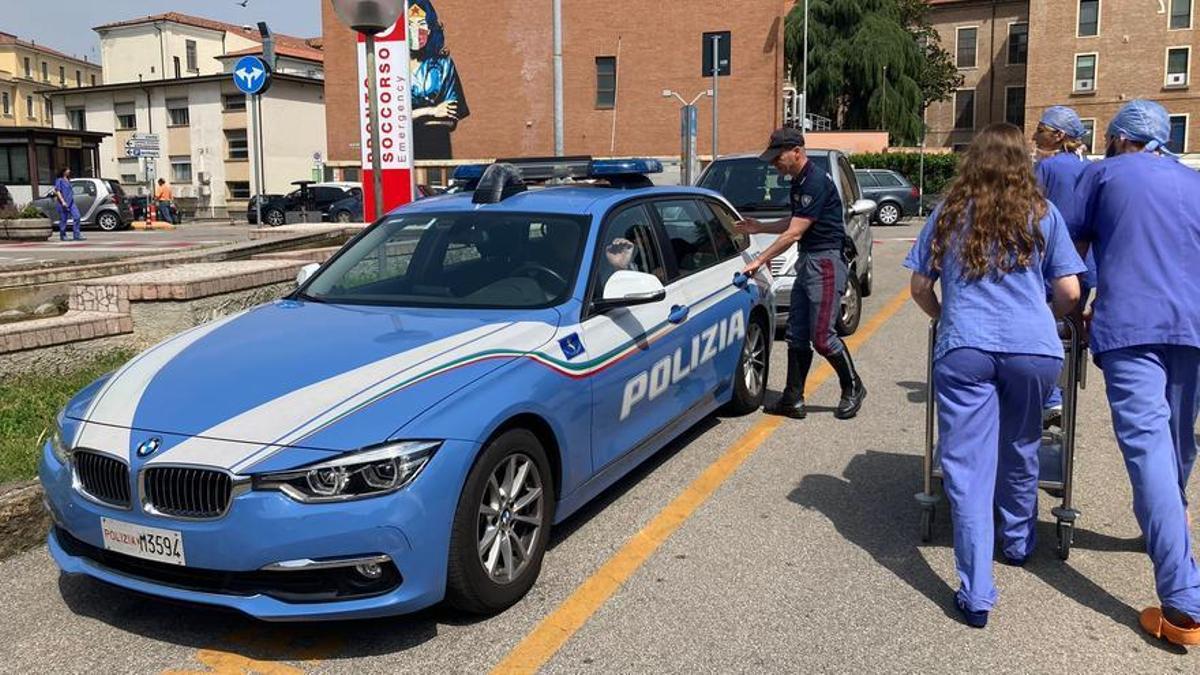 Traslado del órgano en Padua, Italia.